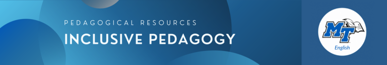 Inclusive Pedagogy – Gened English Faculty Guide