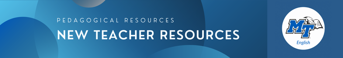 New Teacher Resources GenEd English Faculty Guide