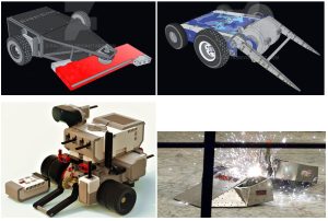 4 designs of battlebots