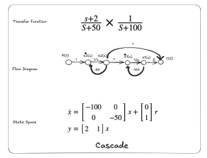 summary of cascade flow diagram and state space