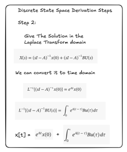 Step 2 of the conversion of continuous state space to discrete state space.