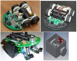 4 designs of micromouse robots