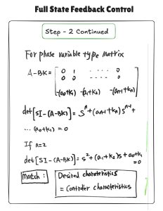 step-2 of the full state feedback controller