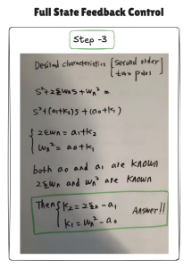 step-3 of the full state feedback controller