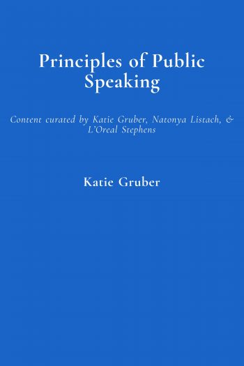 Cover image for Principles of Public Speaking