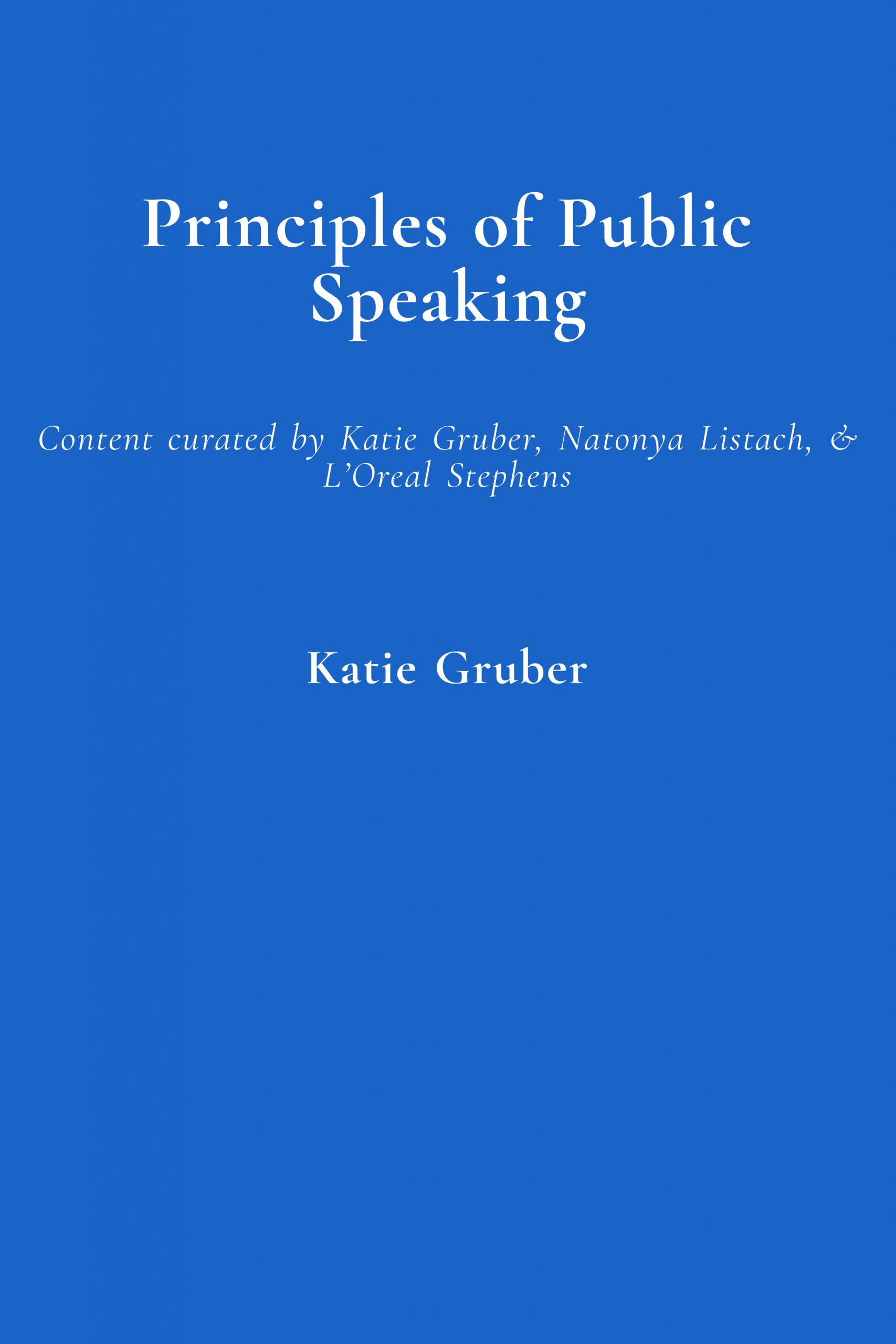 Principles Of Public Speaking – Simple Book Publishing