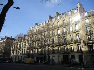 Haussmann building in Paris